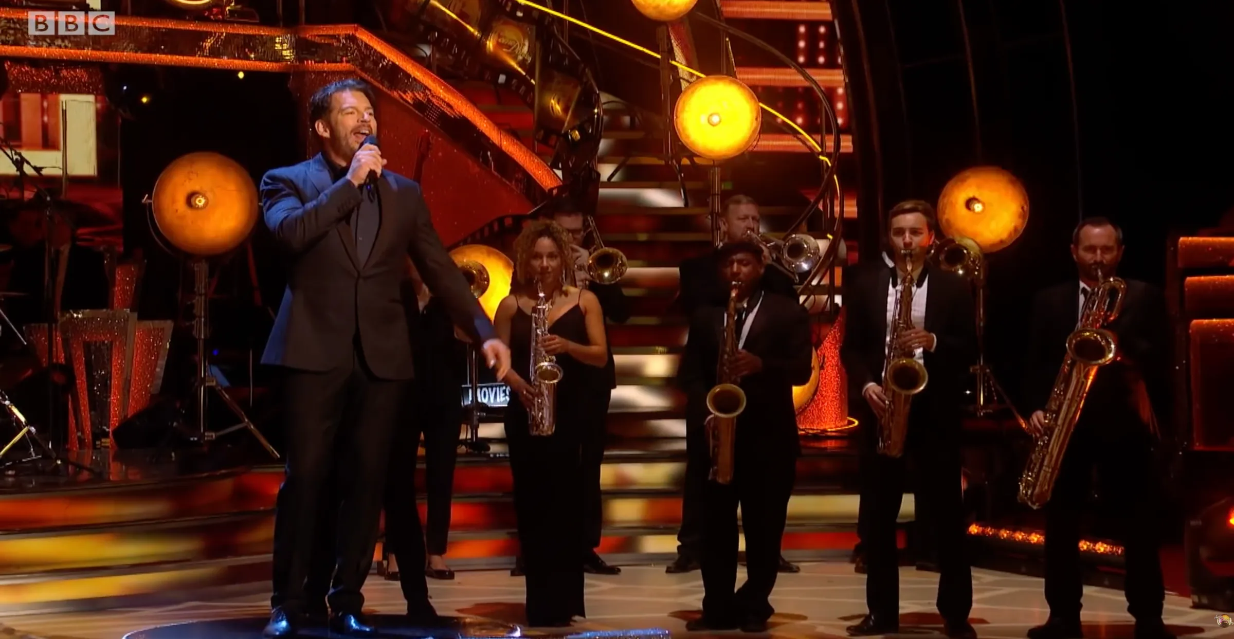 Richie Garrison performing with Harry Connick Jr.