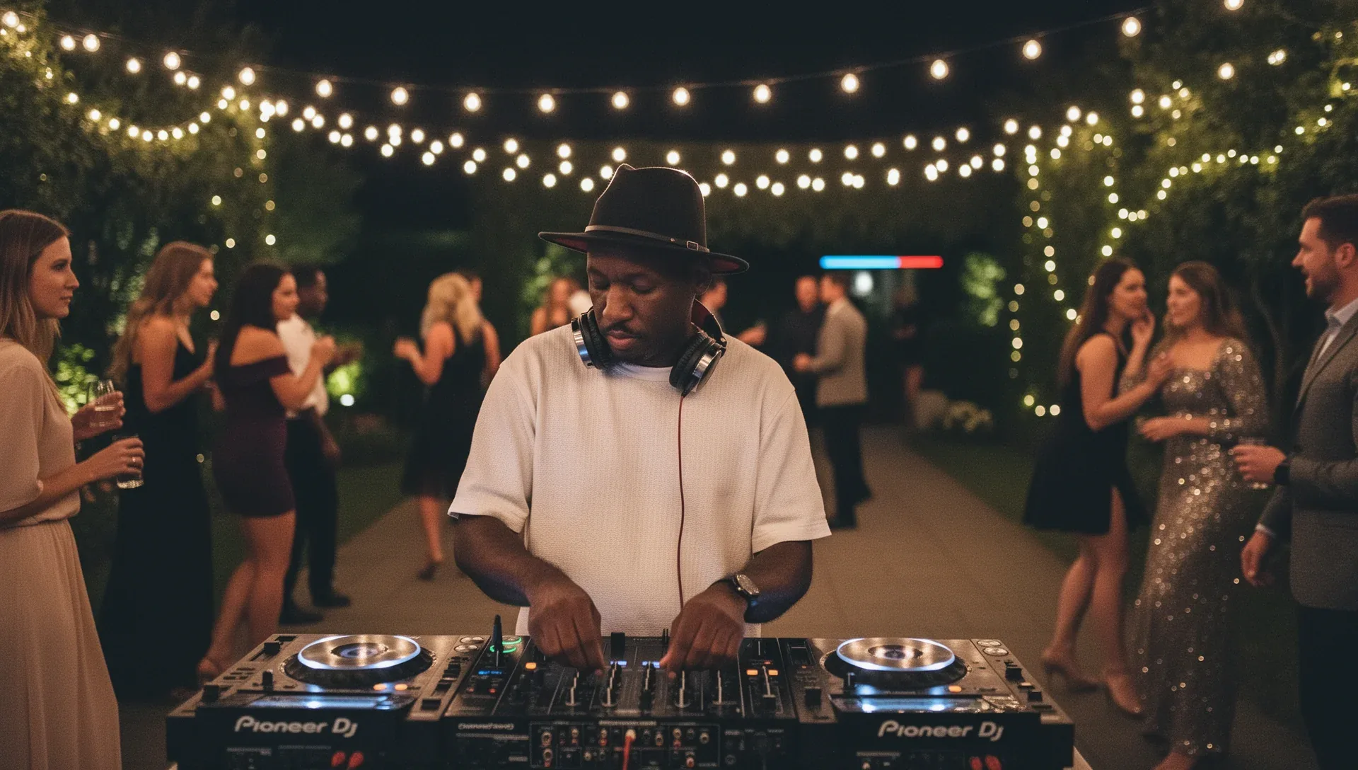 Evening DJ Sax — outdoor garden party