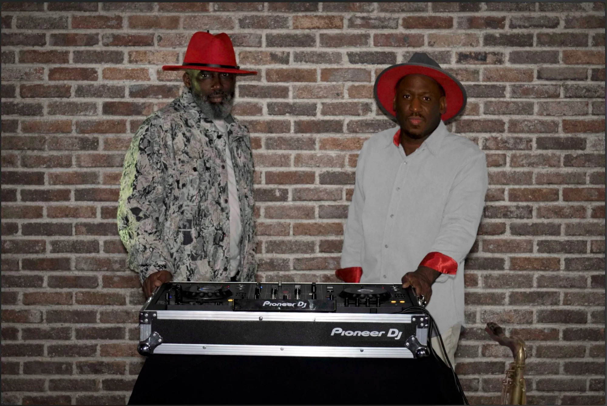 Richie Garrison and Reed D'Rhythm with decks as Hypnotica
