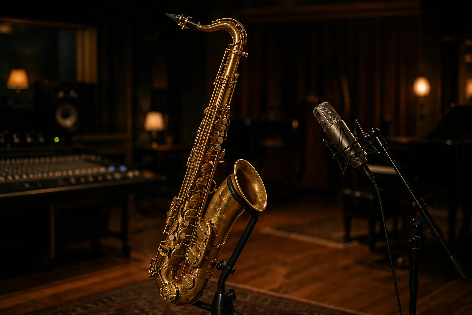 Richie Garrison — Selmer saxophone in the studio